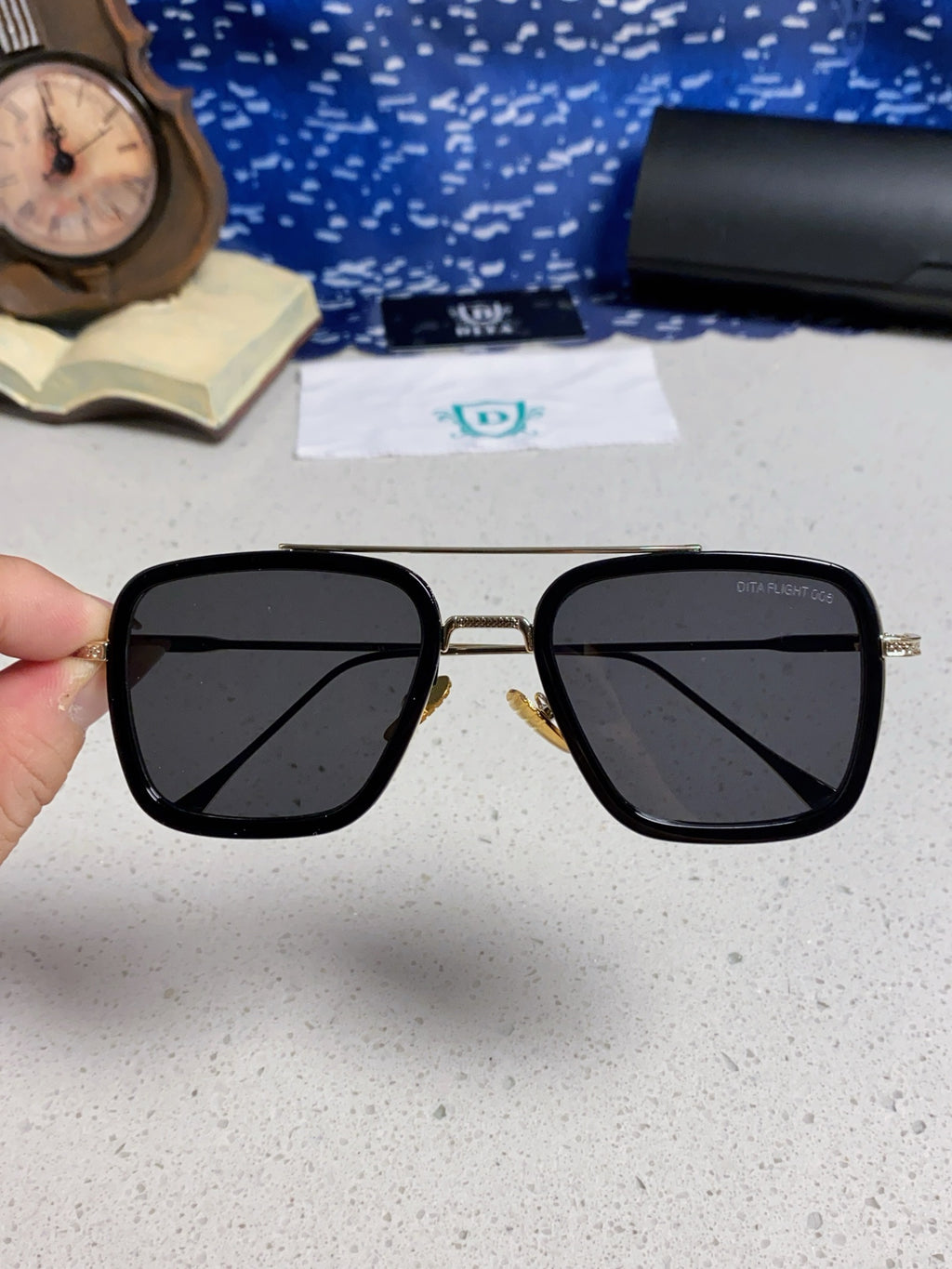 Dita Fashion Black Lens Sunglasses for Men - detail image 2