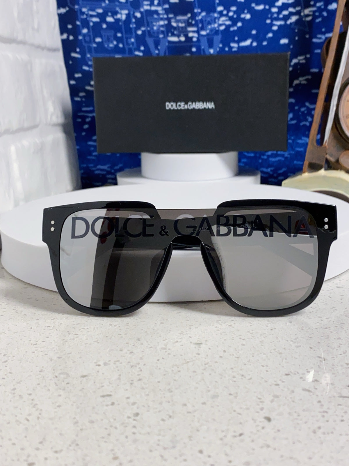 Dolce & Gabbana Square Silver Lens Sunglasses for Men & Women - 416554 - detail image 9