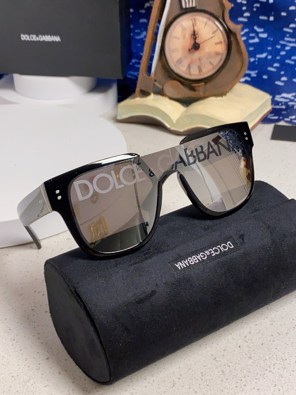 Dolce & Gabbana Square Silver Lens Sunglasses for Men & Women - 416554 - detail image 10