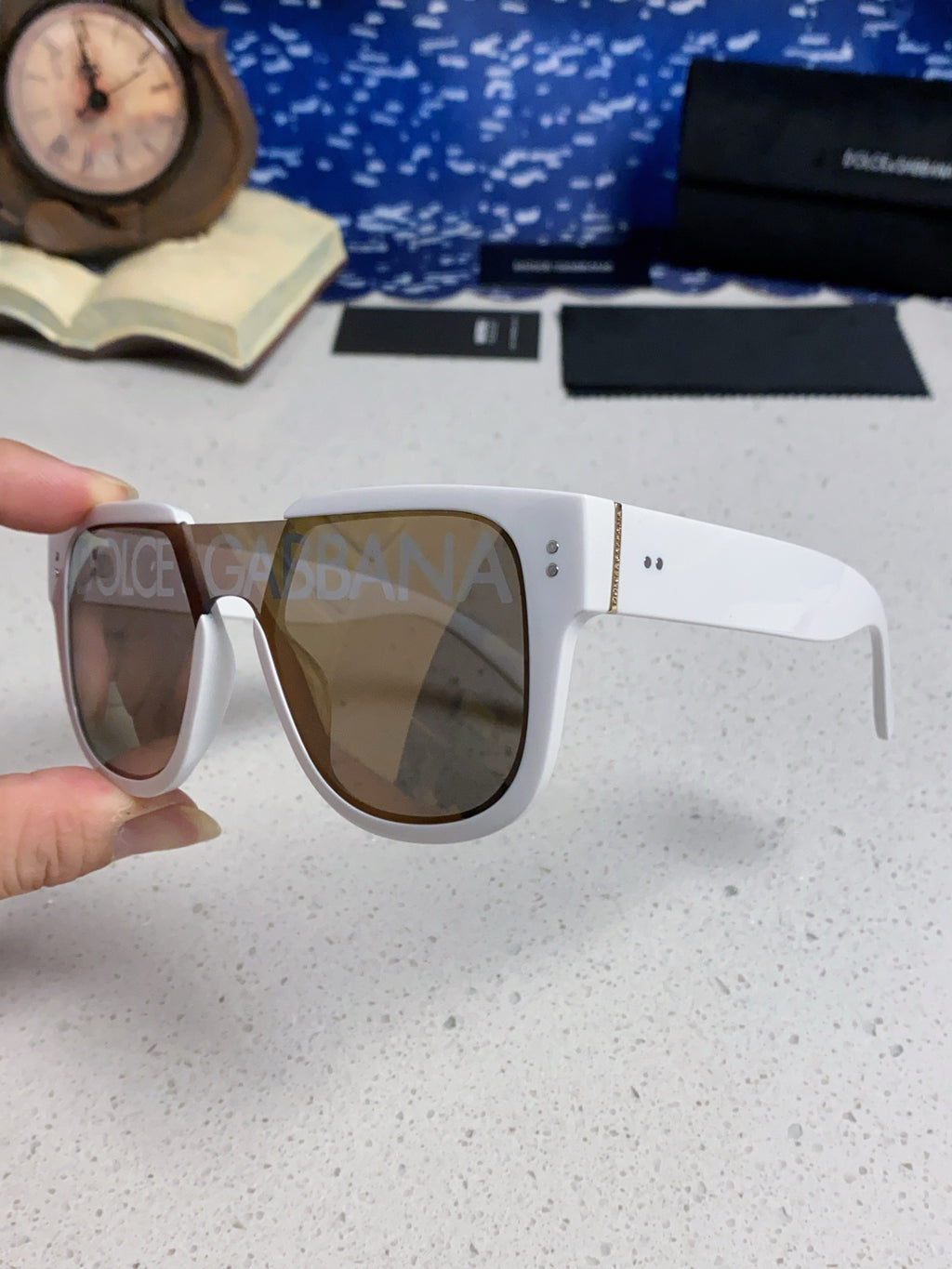 Dolce & Gabbana Square Brown Lens Sunglasses for Men & Women - 416555 - detail image 6