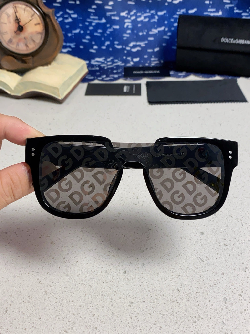 Dolce & Gabbana Square Silver Lens Sunglasses for Men & Women - 416556 - detail image 4