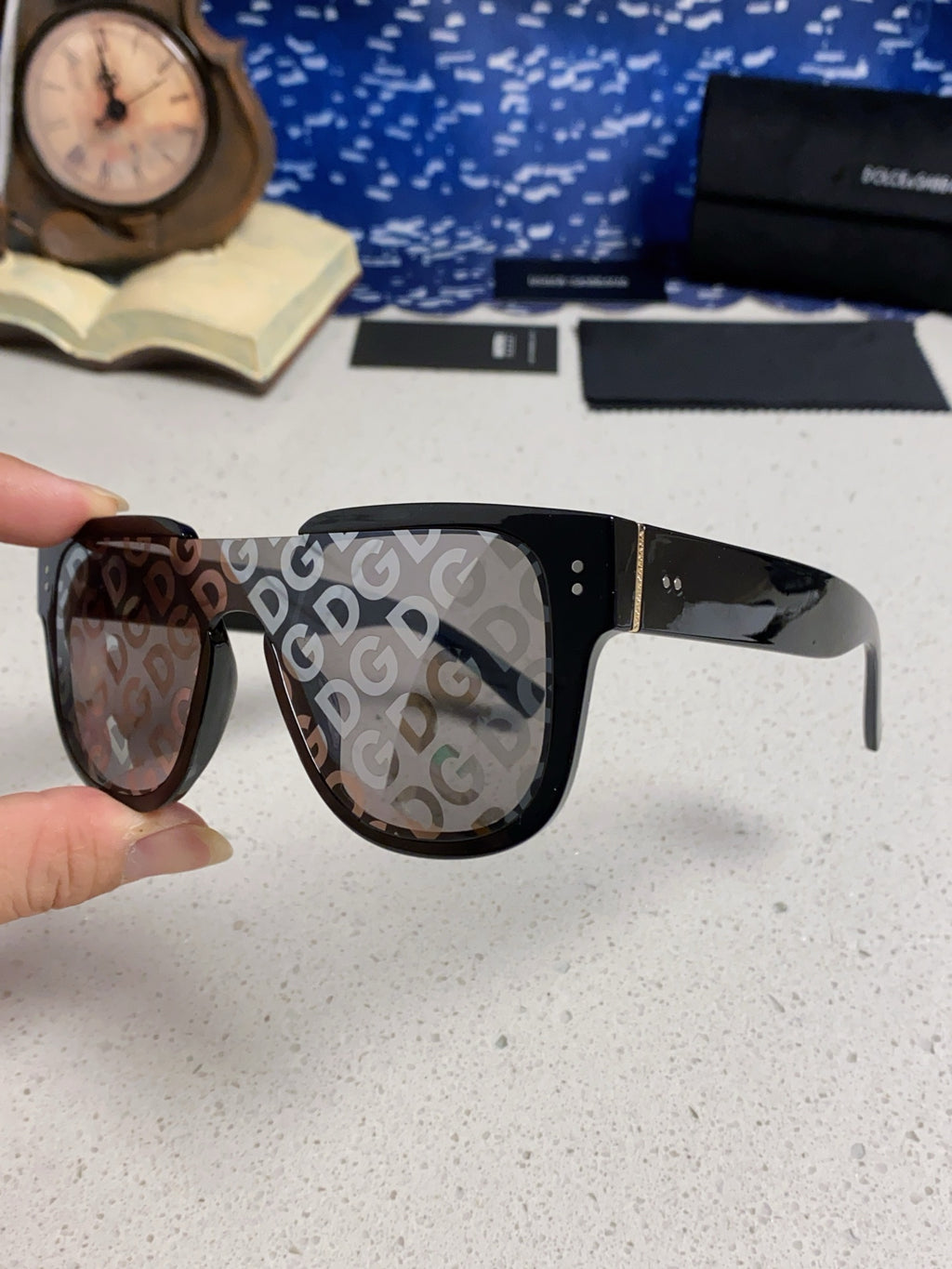 Dolce & Gabbana Square Silver Lens Sunglasses for Men & Women - 450044 - detail image 6