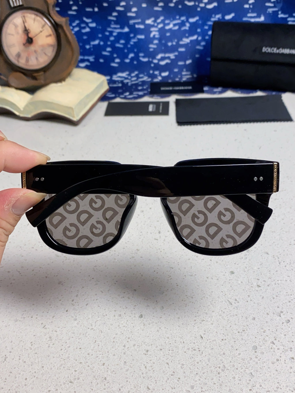 Dolce & Gabbana Square Silver Lens Sunglasses for Men & Women - 416556 - detail image 5