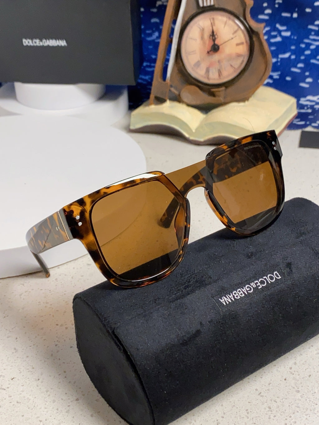 Dolce & Gabbana Square Brown Lens Sunglasses for Men & Women - 416558 - detail image 10