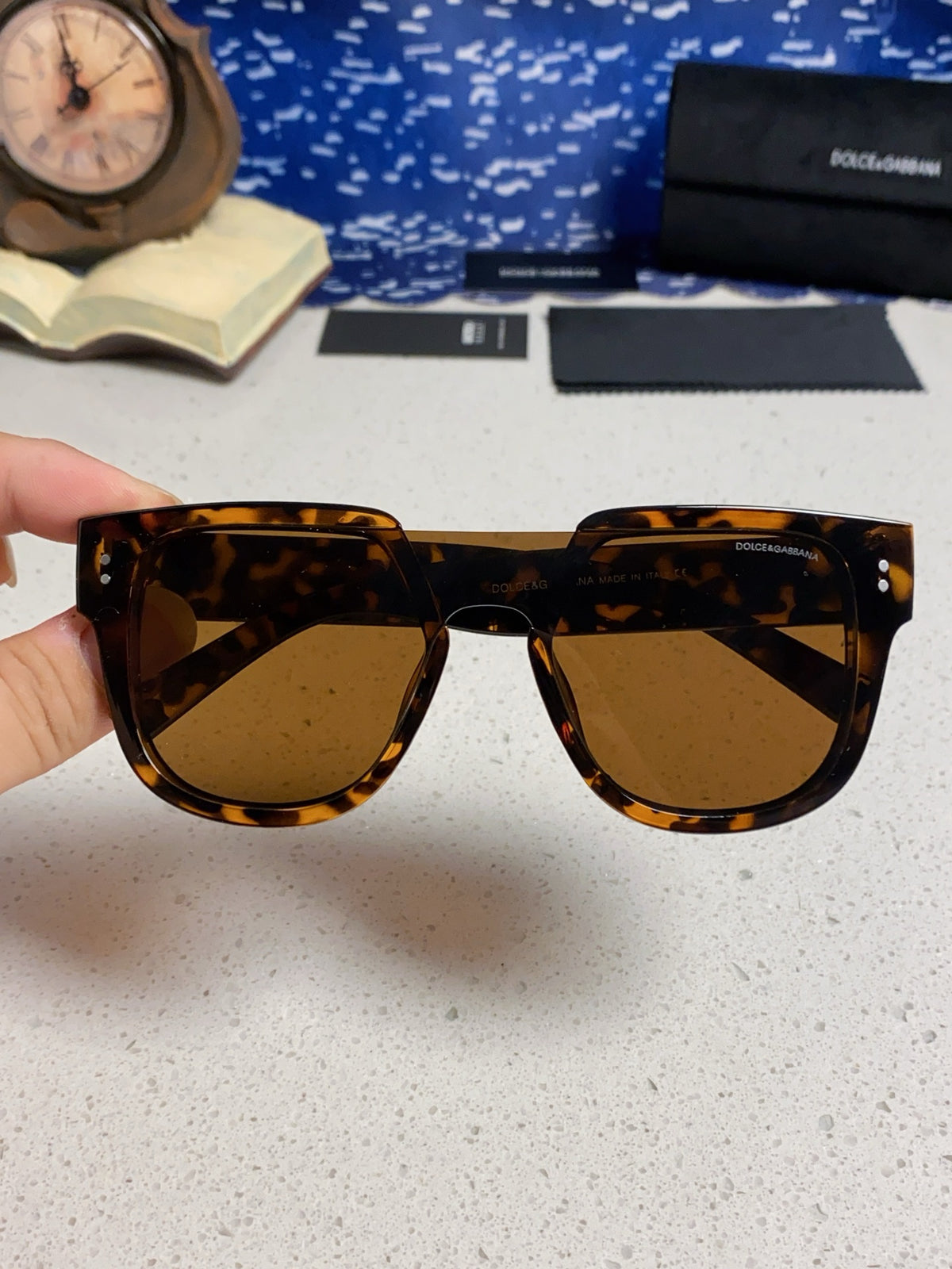 Dolce & Gabbana Square Brown Lens Sunglasses for Men & Women - 416558 - detail image 4
