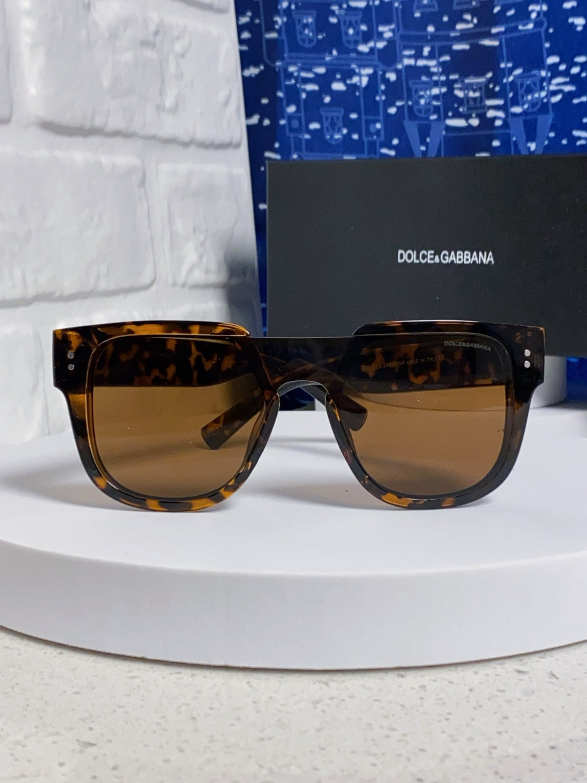 Dolce & Gabbana Square Brown Lens Sunglasses for Men & Women - detail image 2