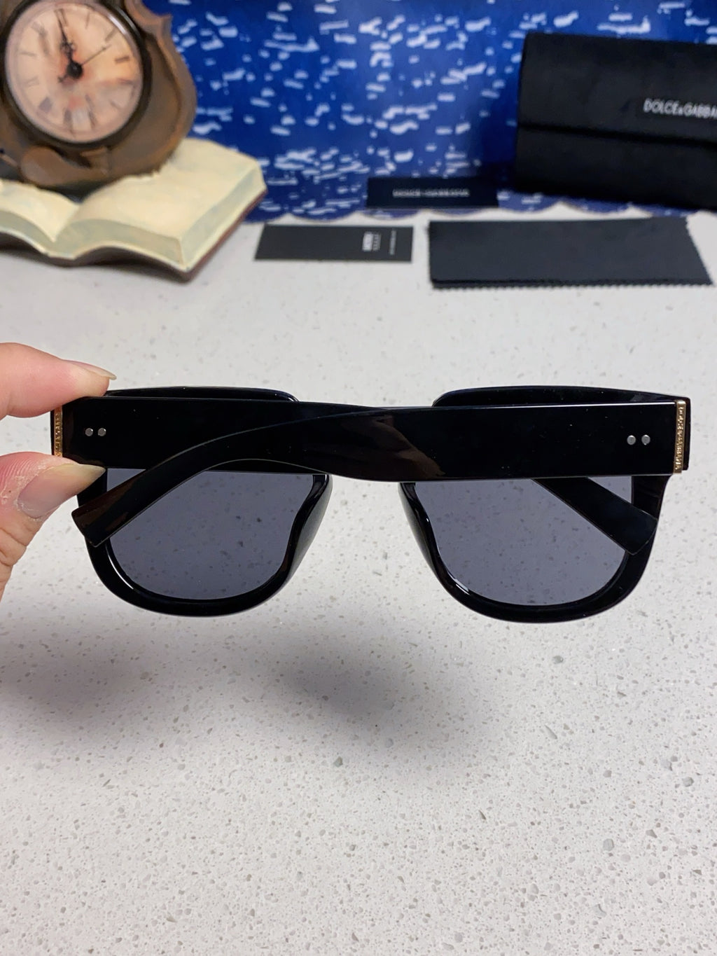 Dolce & Gabbana Square Gray Lens Sunglasses for Men & Women - 416559 - detail image 5
