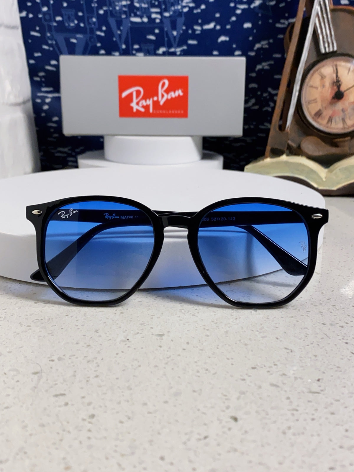 Ray-Ban RB4306 Oversized Black Lens Sunglasses for Men & Women - 450142 - detail image 10