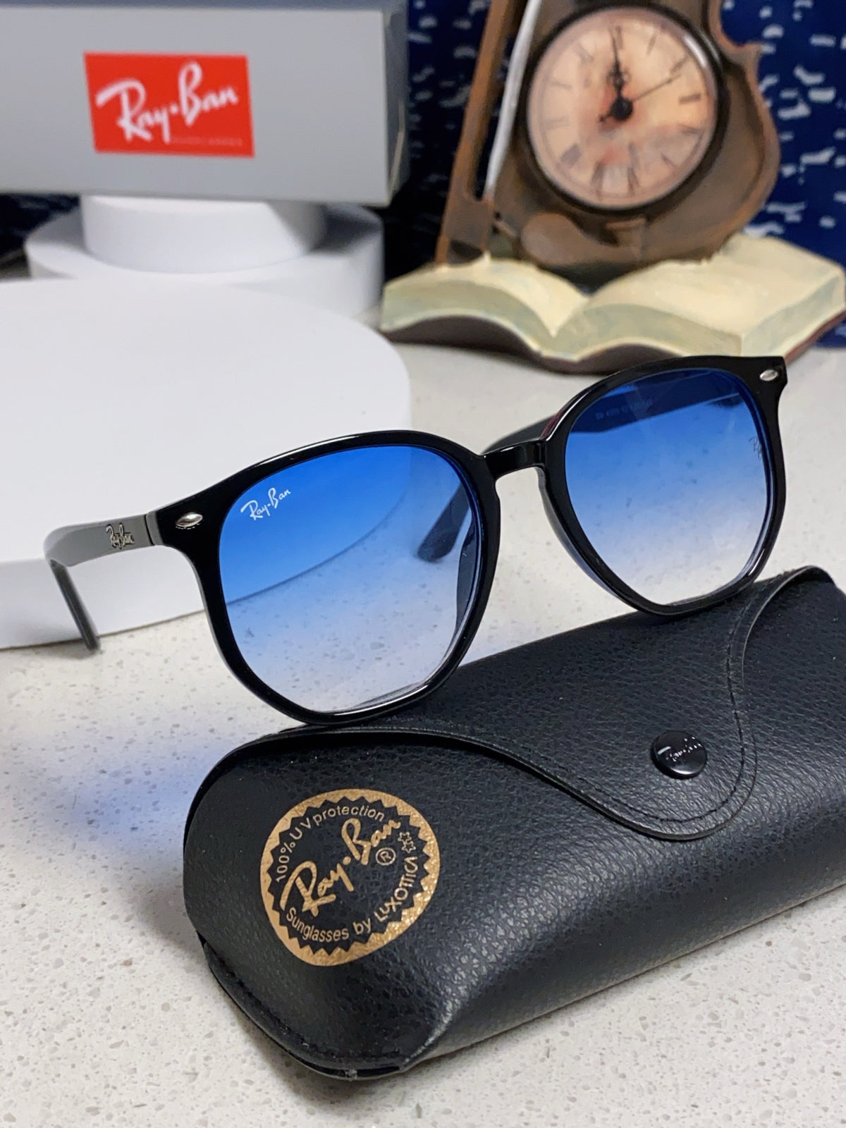 Ray-Ban RB4306 Oversized Black Lens Sunglasses for Men & Women - 450142 - detail image 11
