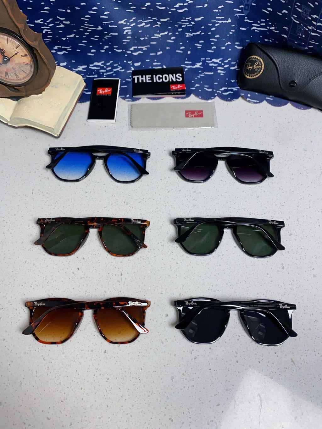 Ray-Ban RB4306 Oversized Purple Lens Sunglasses for Men & Women - detail image 11