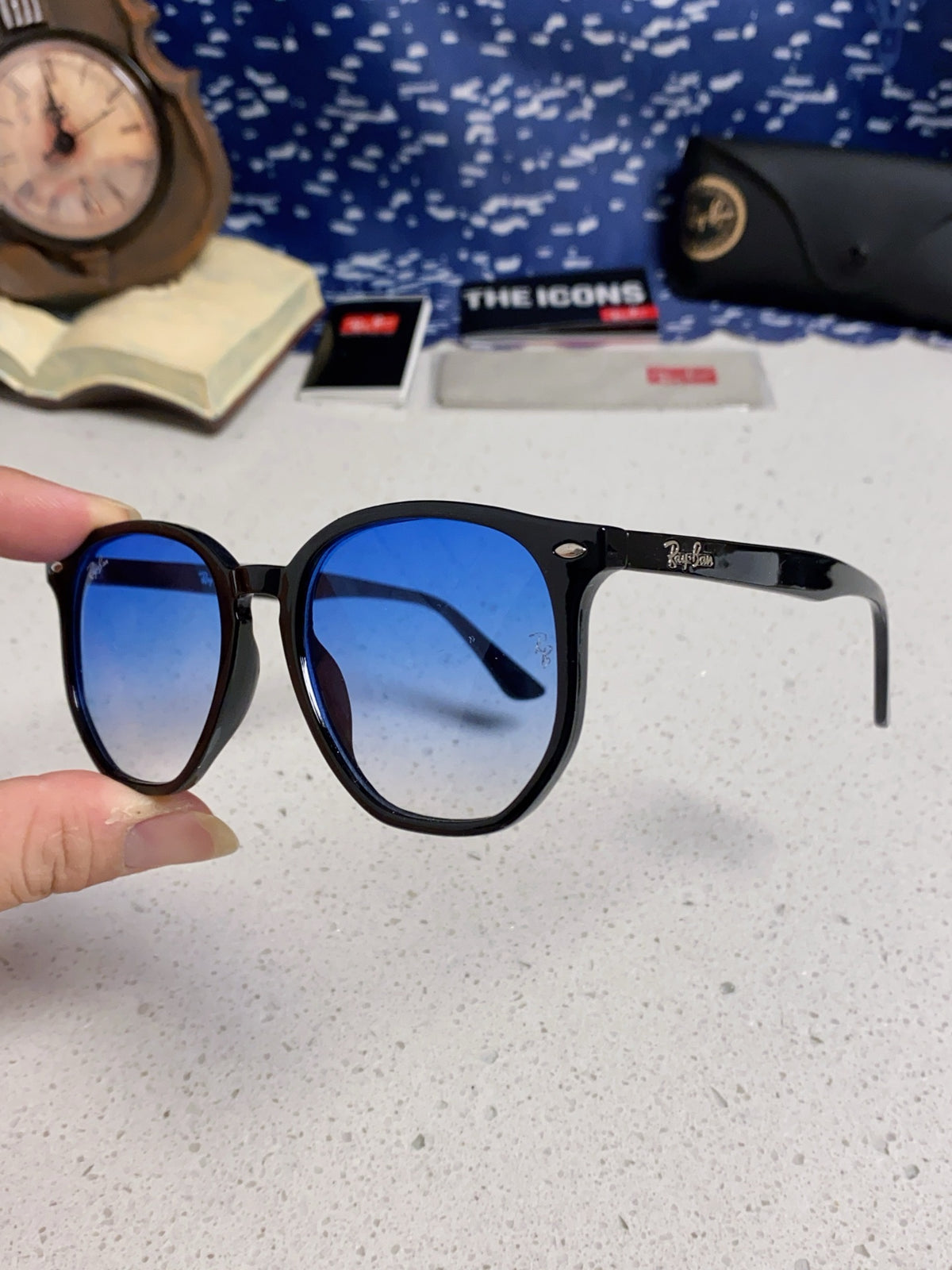 Ray-Ban RB4306 Oversized Black Lens Sunglasses for Men & Women - 450142 - detail image 7