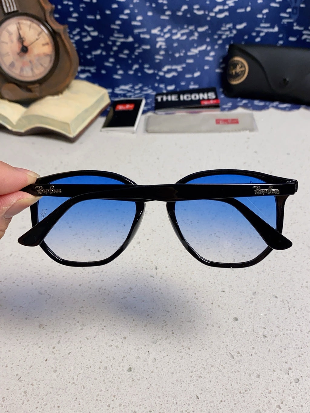 Ray-Ban RB4306 Oversized Black Lens Sunglasses for Men & Women - 450142 - detail image 6