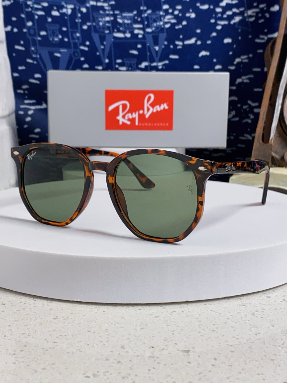 Ray-Ban RB4306 Oversized Silver Lens Sunglasses for Men & Women