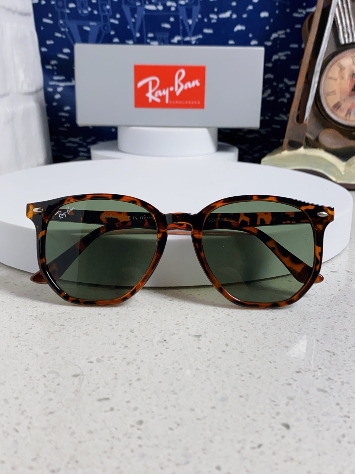 Ray-Ban RB4306 Oversized Silver Lens Sunglasses for Men & Women - detail image 9