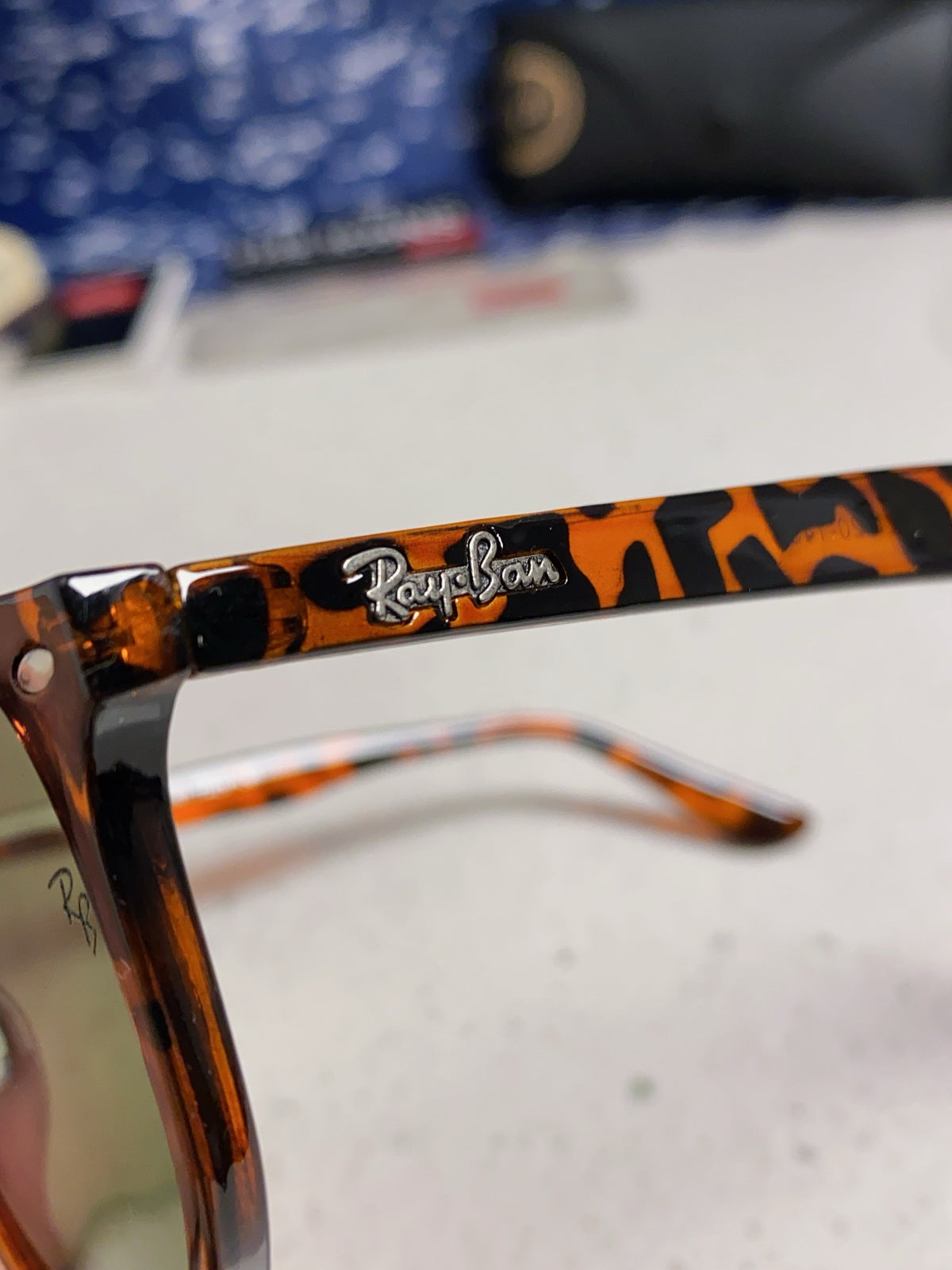 Ray-Ban RB4306 Oversized Silver Lens Sunglasses for Men & Women - detail image 7