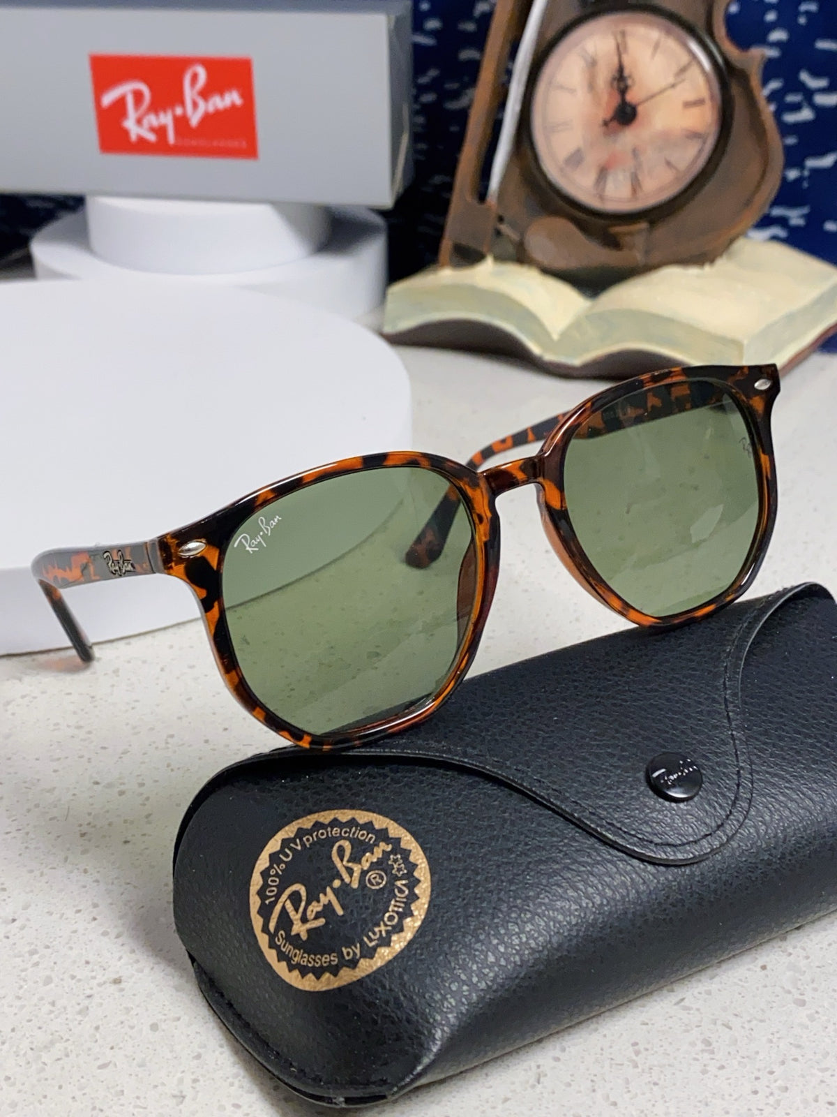 Ray-Ban RB4306 Oversized Silver Lens Sunglasses for Men & Women - detail image 10