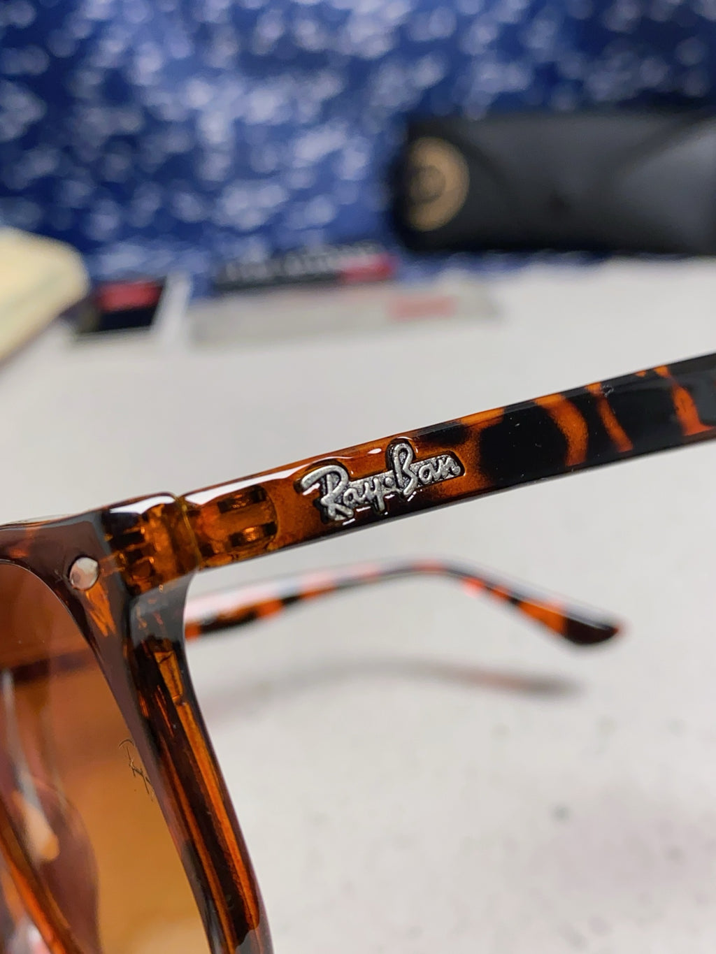 Ray-Ban RB4306 Oversized Brown Lens Sunglasses for Men & Women - detail image 8