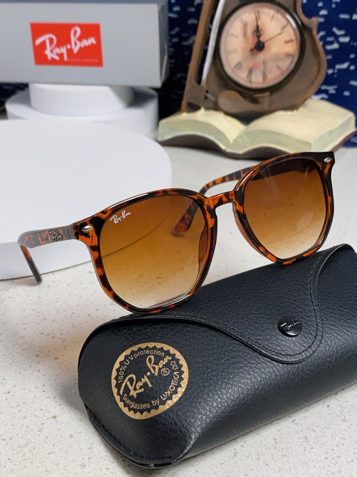 Ray-Ban RB4306 Oversized Brown Lens Sunglasses for Men & Women - detail image 11