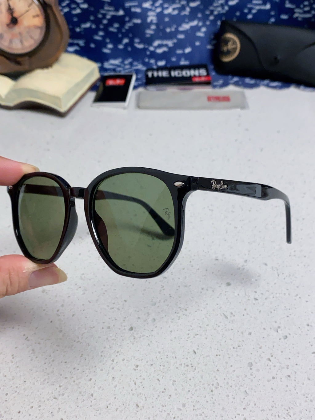 Ray-Ban RB4306 Oversized Black Lens Sunglasses for Men & Women - 450146 - detail image 7