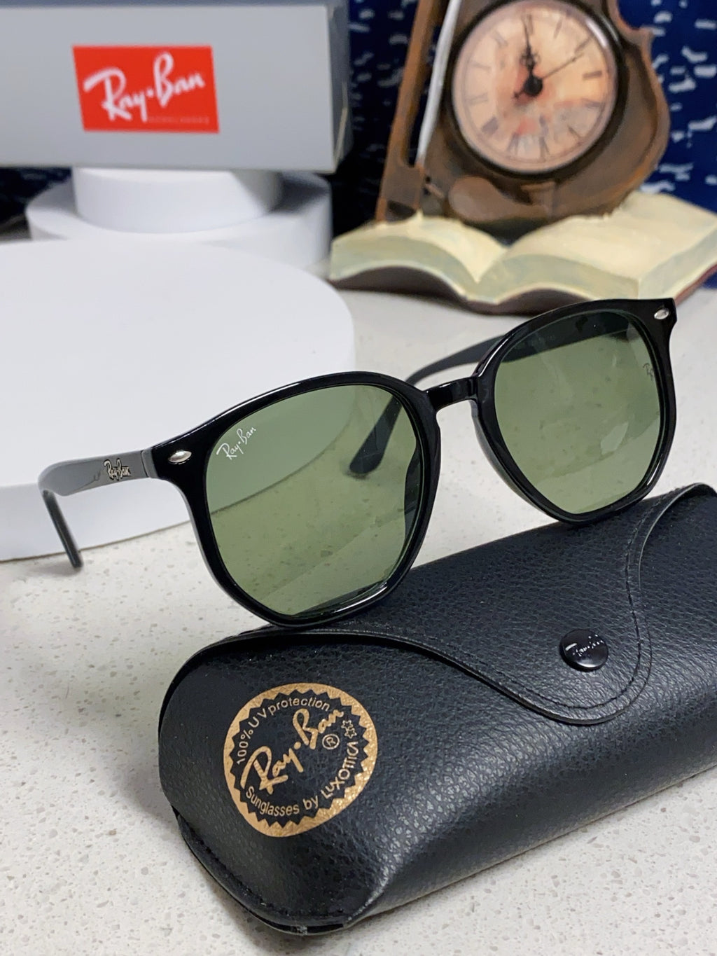 Ray-Ban RB4306 Oversized Black Lens Sunglasses for Men & Women - 450146 - detail image 11