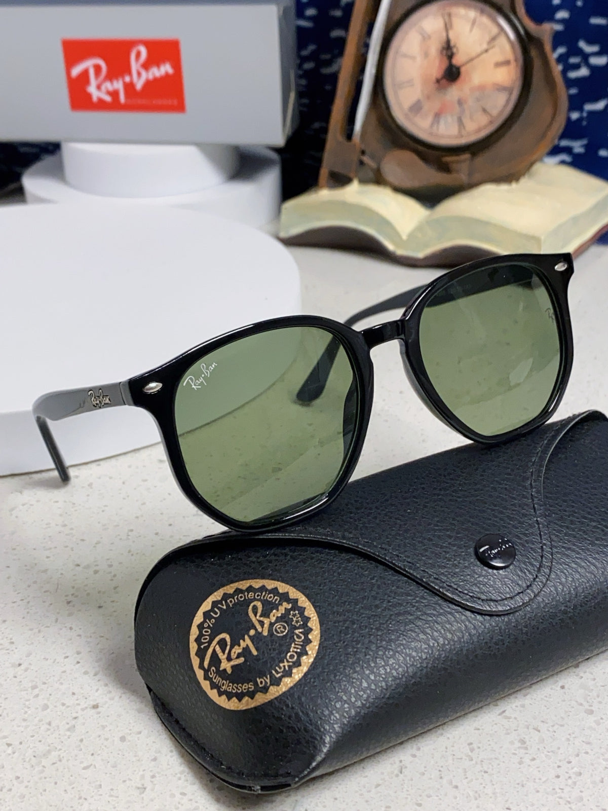 Ray-Ban RB4306 Oversized Black Lens Sunglasses for Men & Women - 450146 - detail image 11