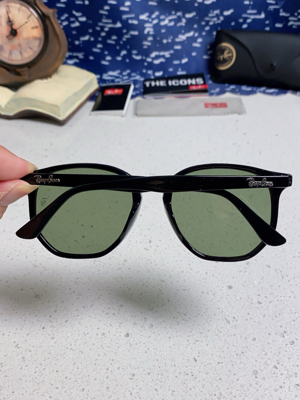 Ray-Ban RB4306 Oversized Black Lens Sunglasses for Men & Women - 450146 - detail image 6
