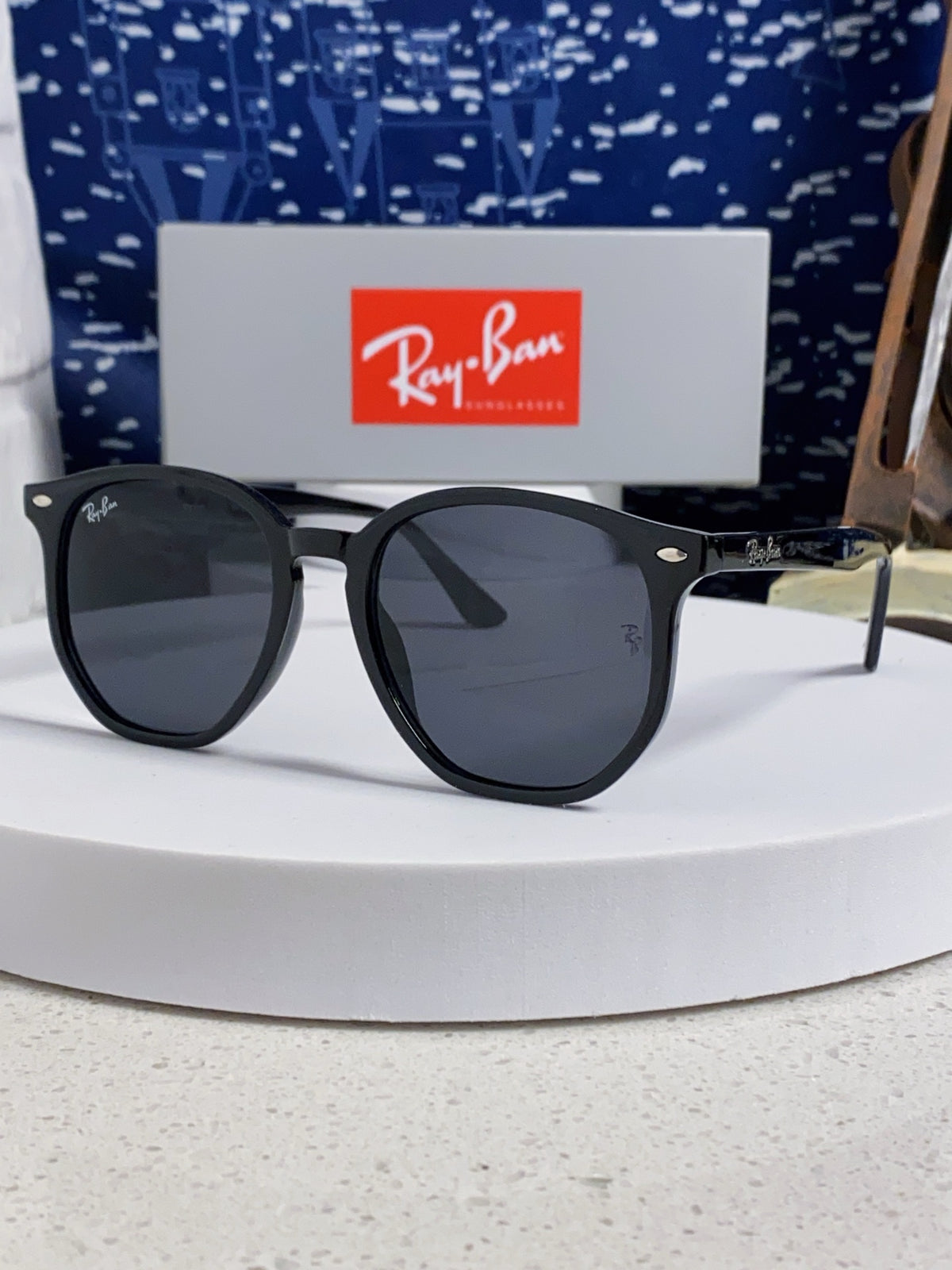 Ray-Ban RB4306 Oversized Black Lens Sunglasses for Men & Women