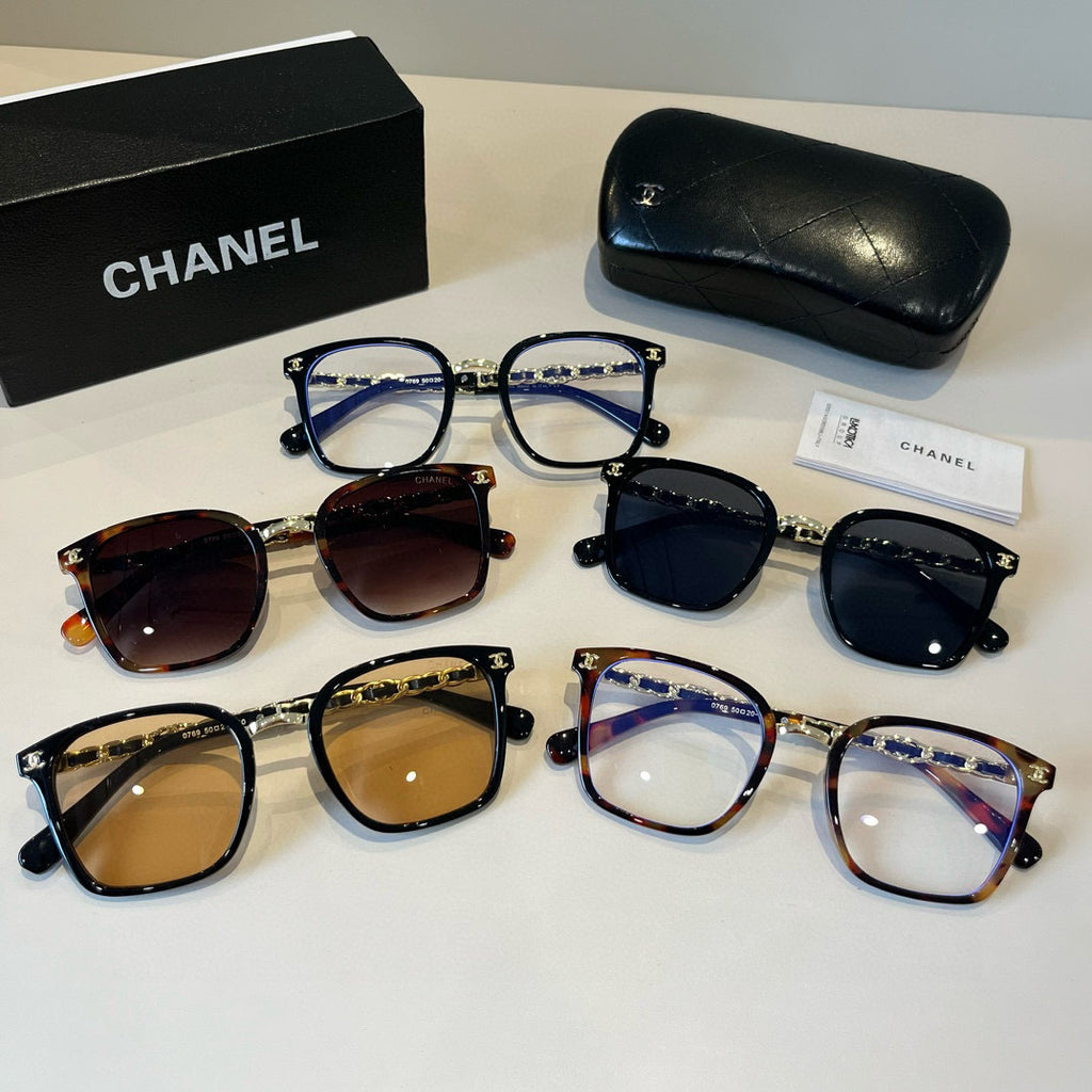 Chanel Oversized Gold Lens Sunglasses for Men & Women - 358030 - detail image 12