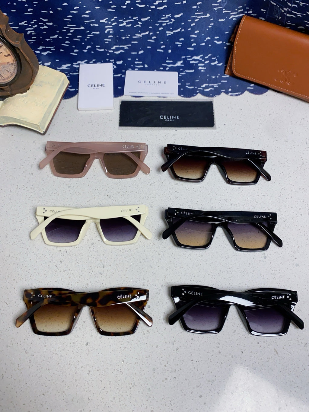 Celine Square Black Lens Sunglasses for Men & Women - 486951 - detail image 11