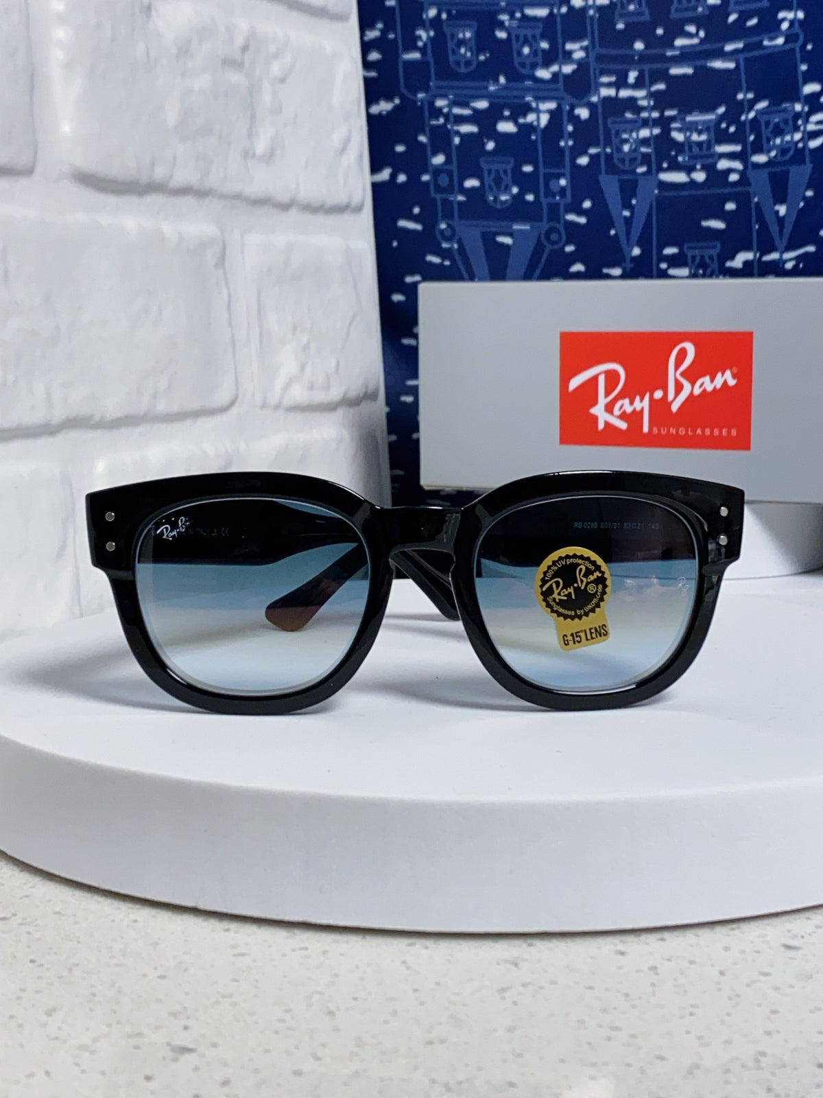 Ray-Ban RB0298 Oversized Silver Lens Sunglasses for Men - 998572 - detail image 2