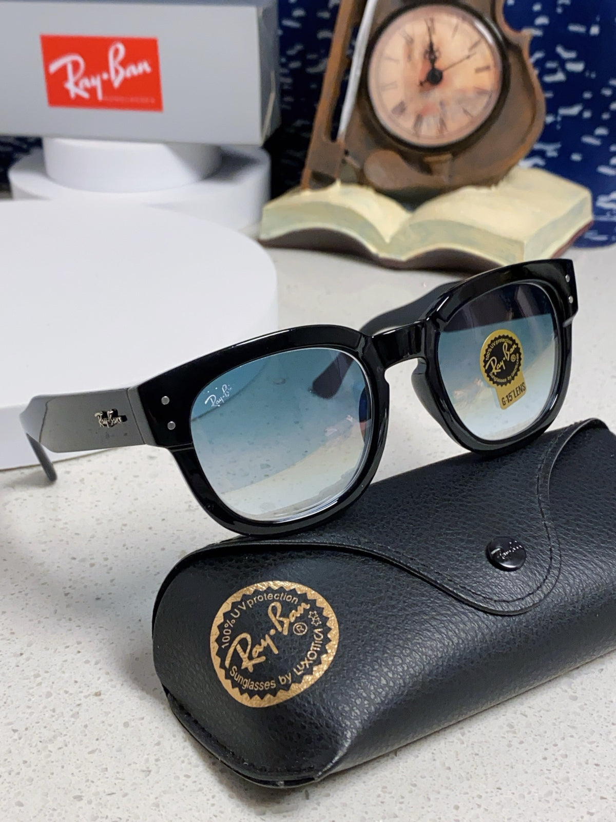 Ray-Ban RB0298 Oversized Silver Lens Sunglasses for Men - 998572 - detail image 10