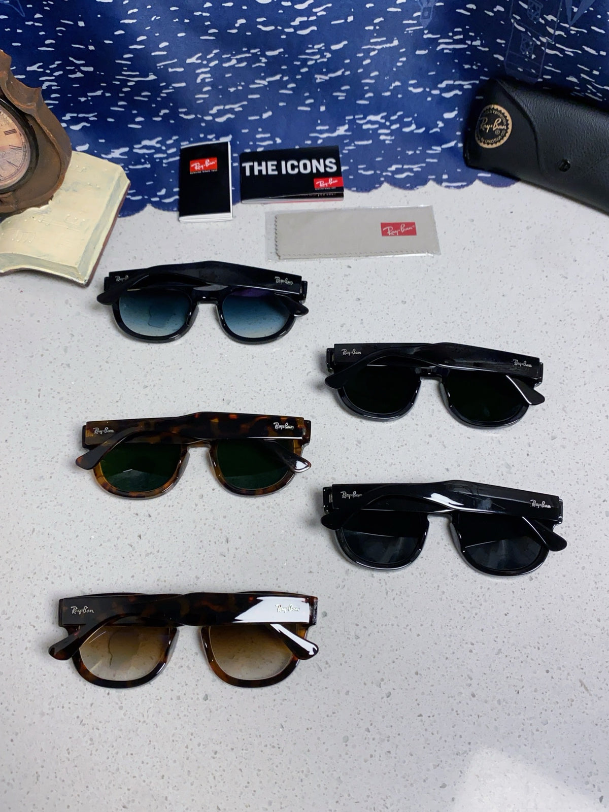 Ray-Ban RB0298 Oversized Black Lens Sunglasses for Men - 998575 - detail image 11