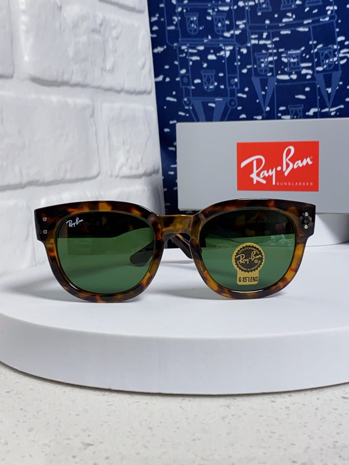 Ray-Ban RB0298 Oversized Green Lens Sunglasses for Men - 433086 - detail image 2