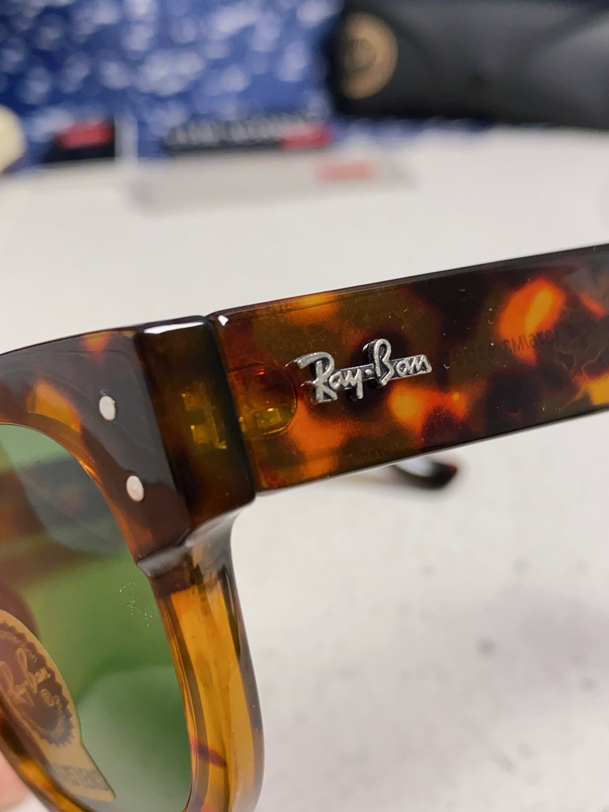 Ray-Ban RB0298 Oversized Green Lens Sunglasses for Men - 998573 - detail image 7