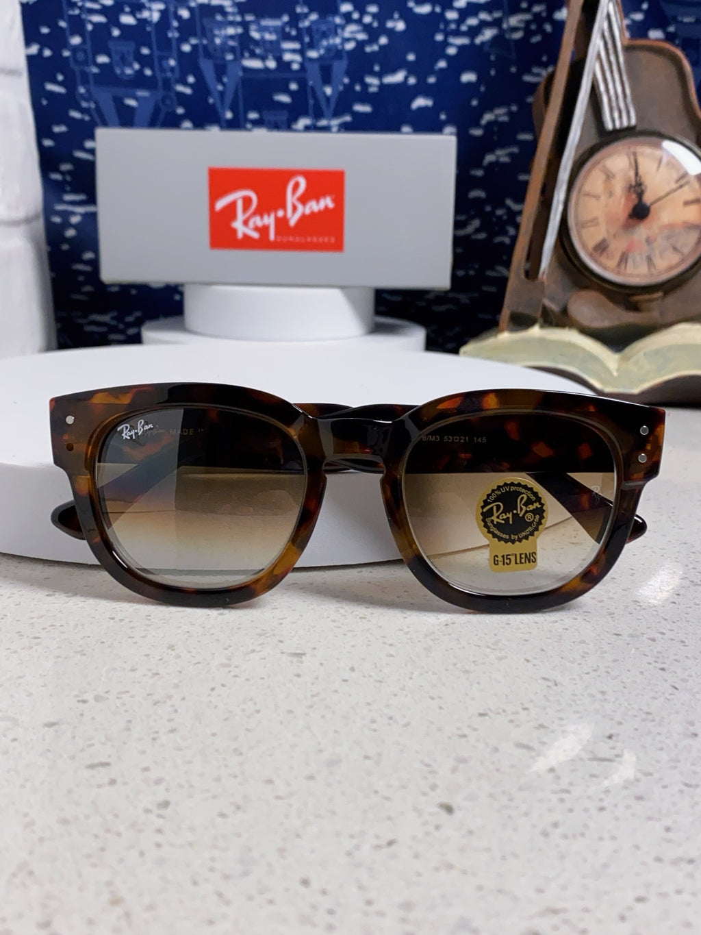 Ray-Ban RB0298 Oversized Brown Lens Sunglasses for Men - detail image 9