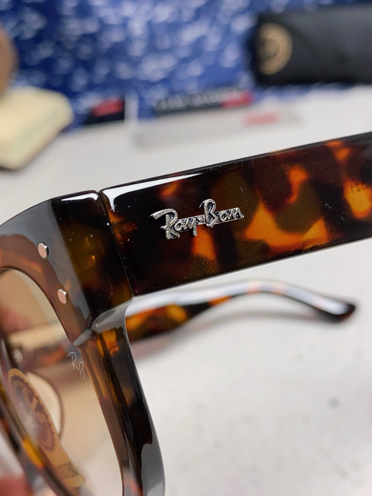 Ray-Ban RB0298 Oversized Brown Lens Sunglasses for Men - detail image 7
