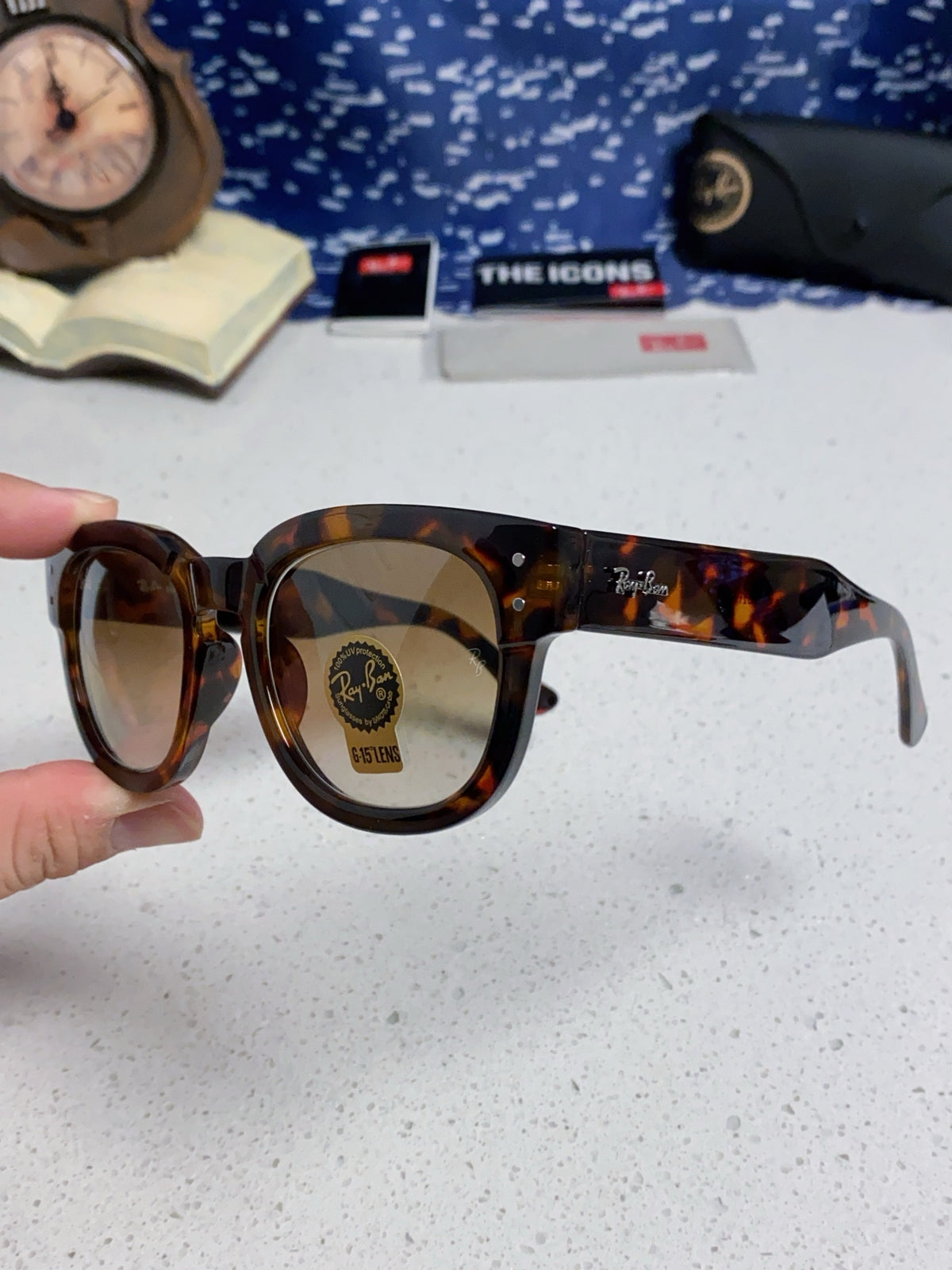 Ray-Ban RB0298 Oversized Brown Lens Sunglasses for Men - 433087 - detail image 6