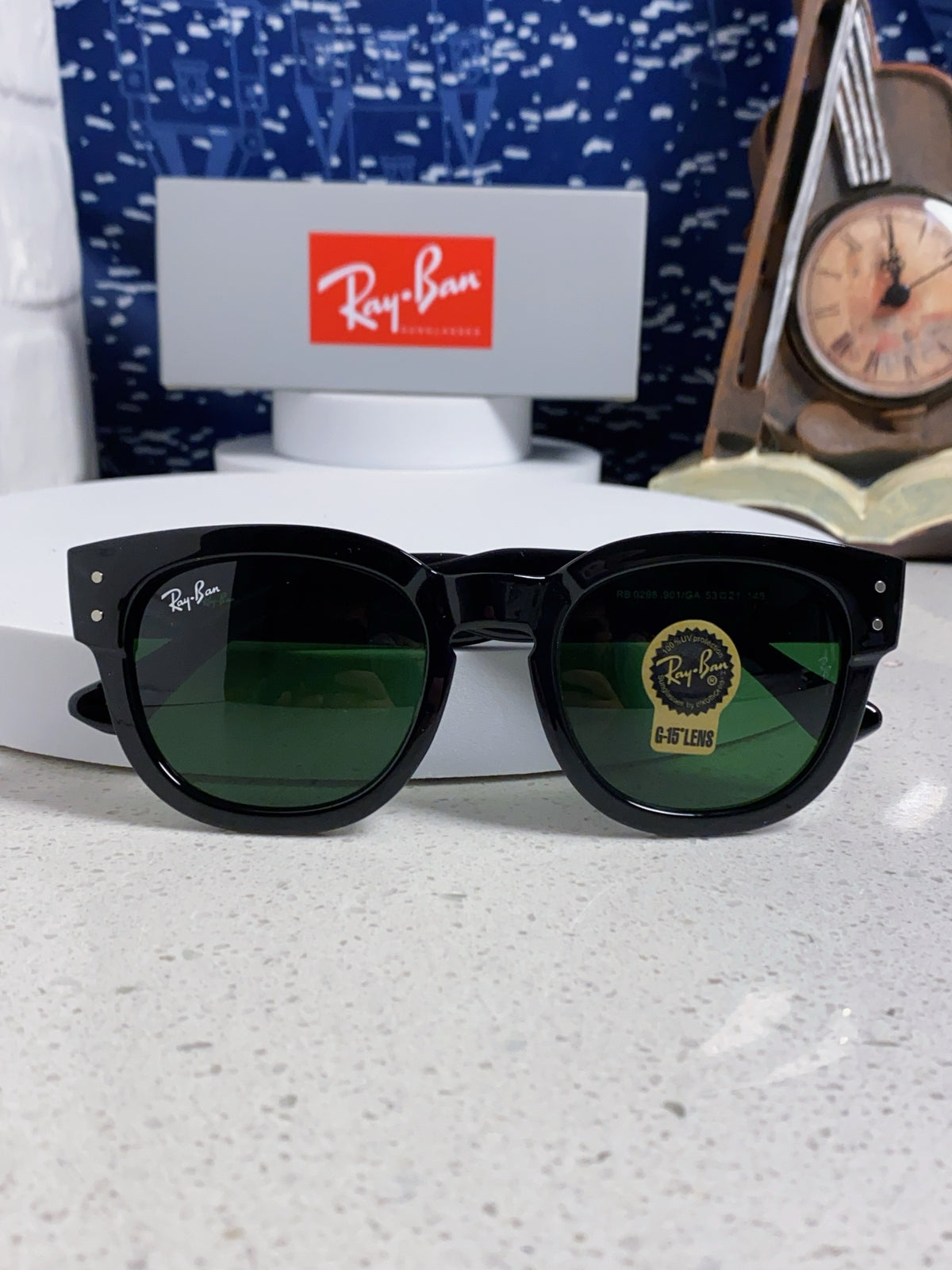 Ray-Ban RB0298 Oversized Black Lens Sunglasses for Men - 998575 - detail image 9