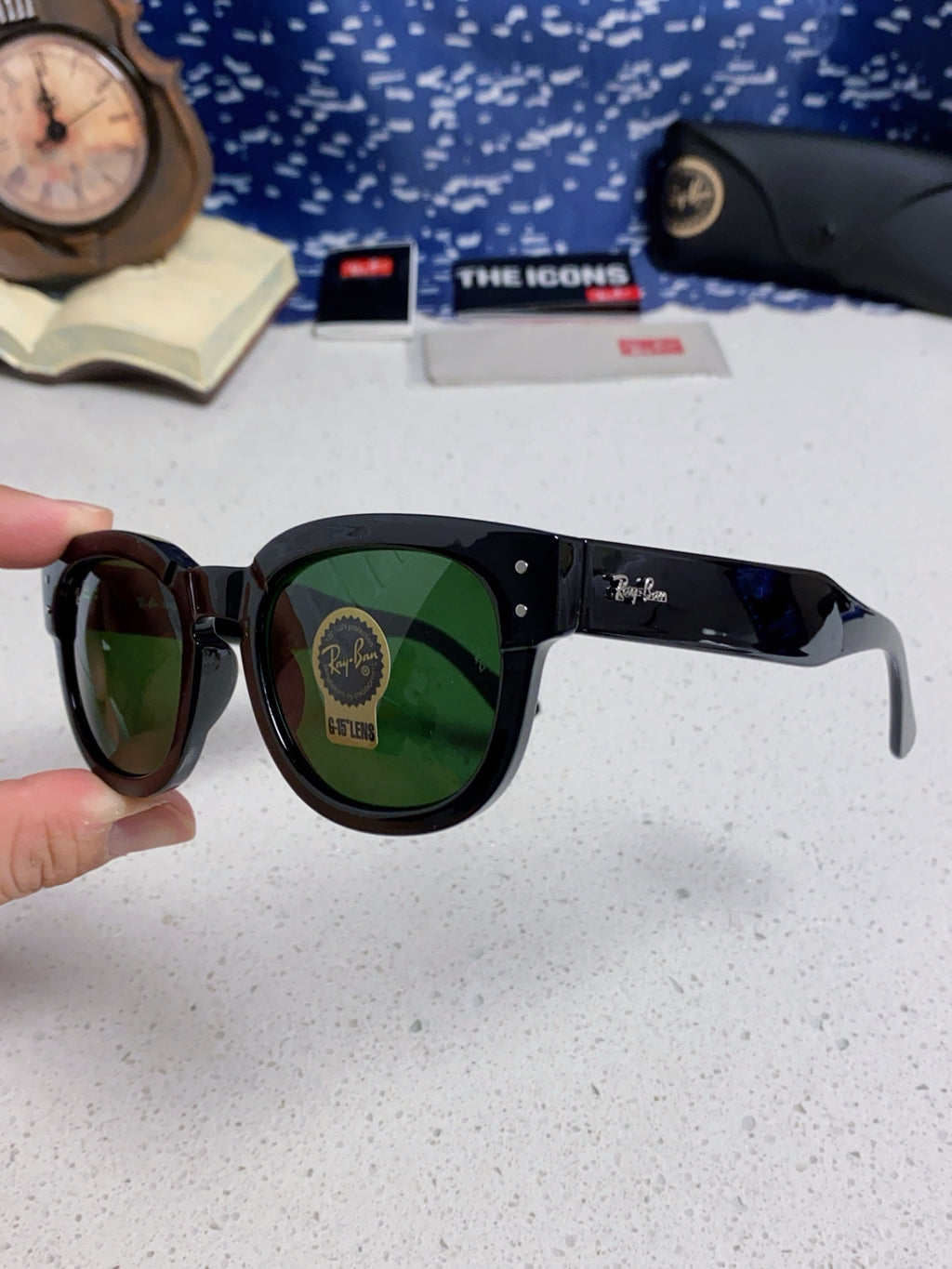 Ray-Ban RB0298 Oversized Black Lens Sunglasses for Men - 433088 - detail image 6
