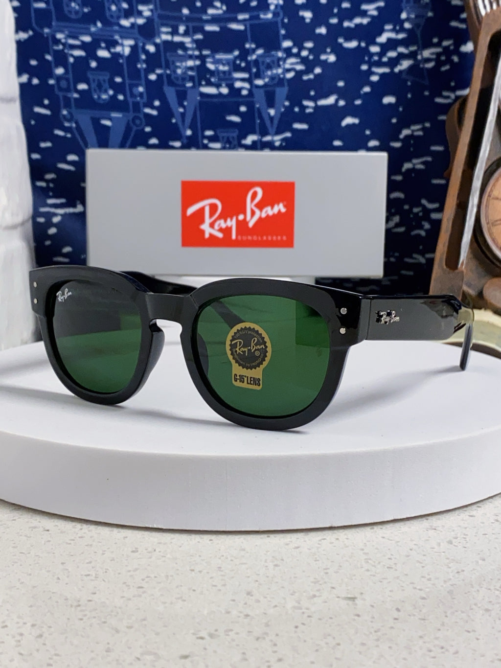 Ray-Ban RB0298 Oversized Black Lens Sunglasses for Men - 488338