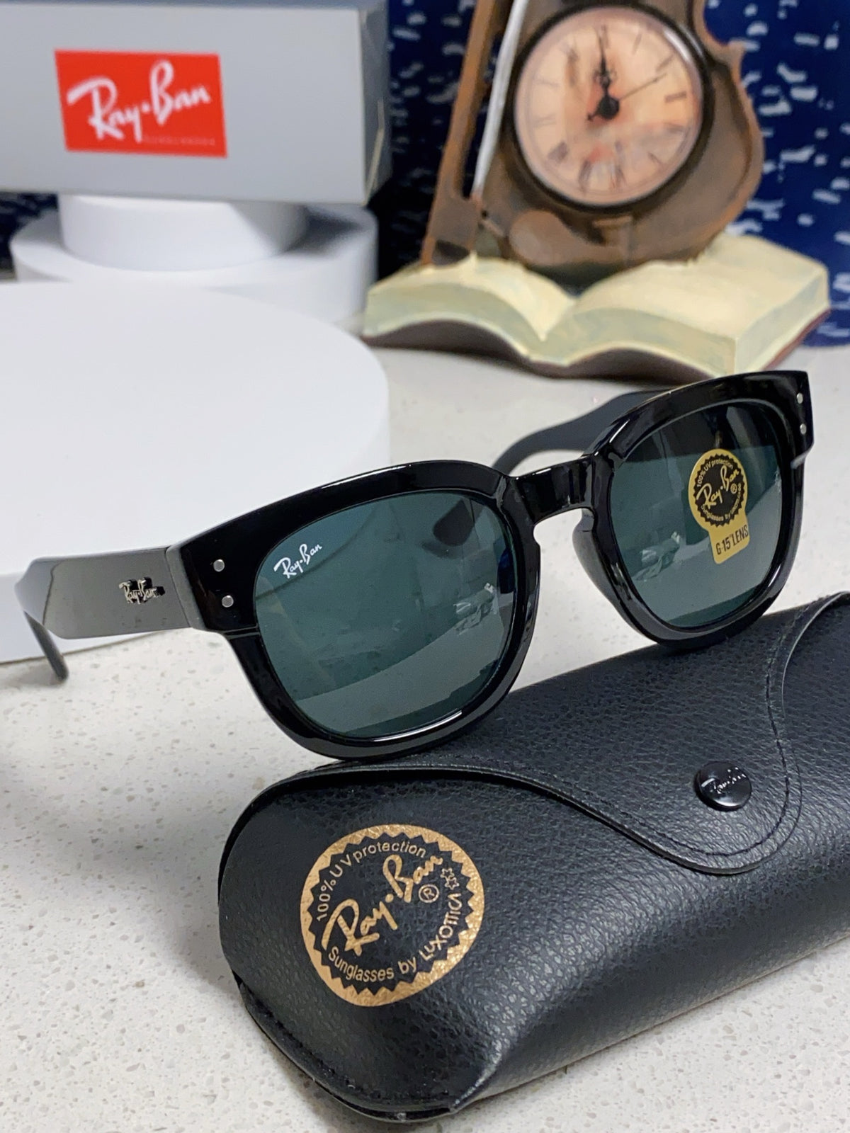 Ray-Ban RB0298 Oversized Black Lens Sunglasses for Men - 433089 - detail image 10