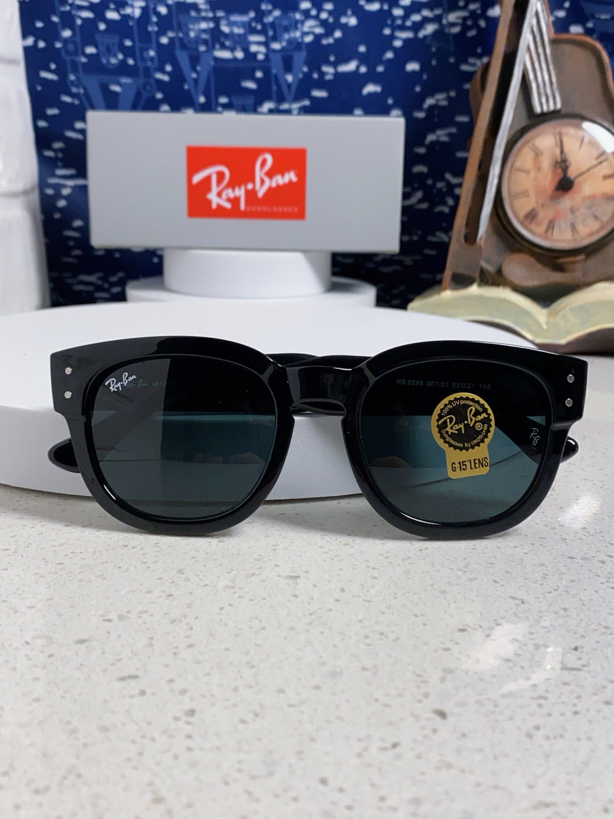 Ray-Ban RB0298 Oversized Black Lens Sunglasses for Men - 433089 - detail image 9