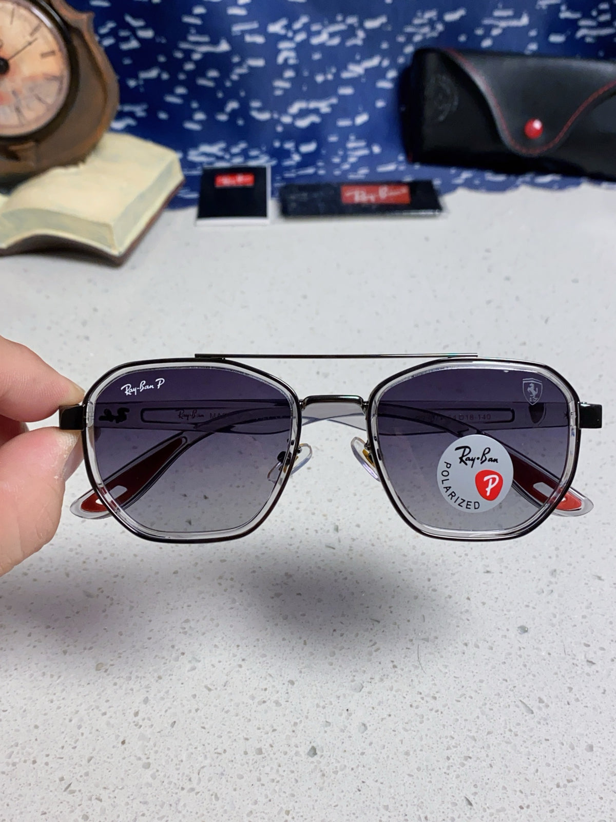 Ray-Ban Polarized Fashion Silver Lens Sunglasses for Men & Women - 488329 - detail image 4
