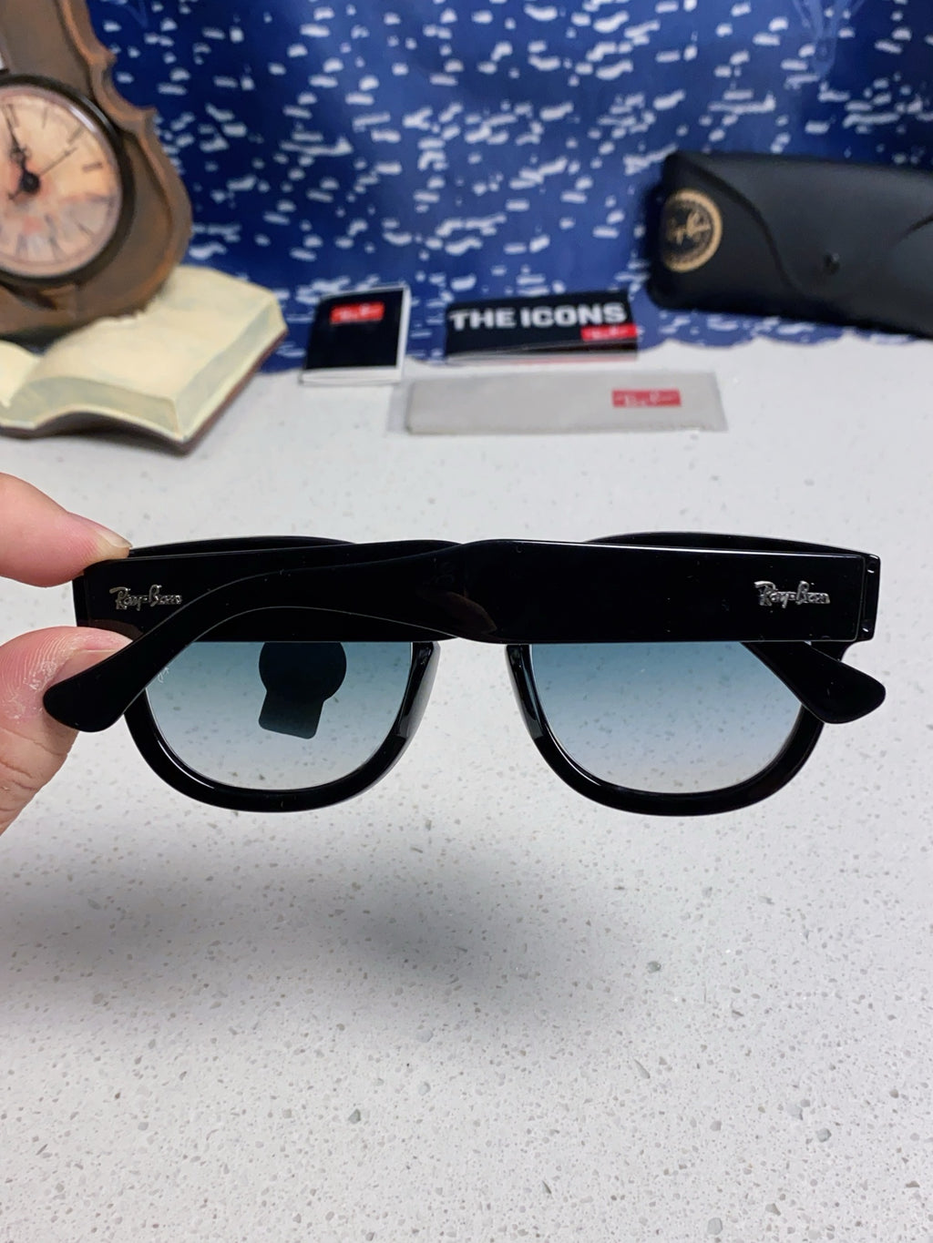 Ray-Ban RB0298 Oversized Silver Lens Sunglasses for Men - 998572 - detail image 5