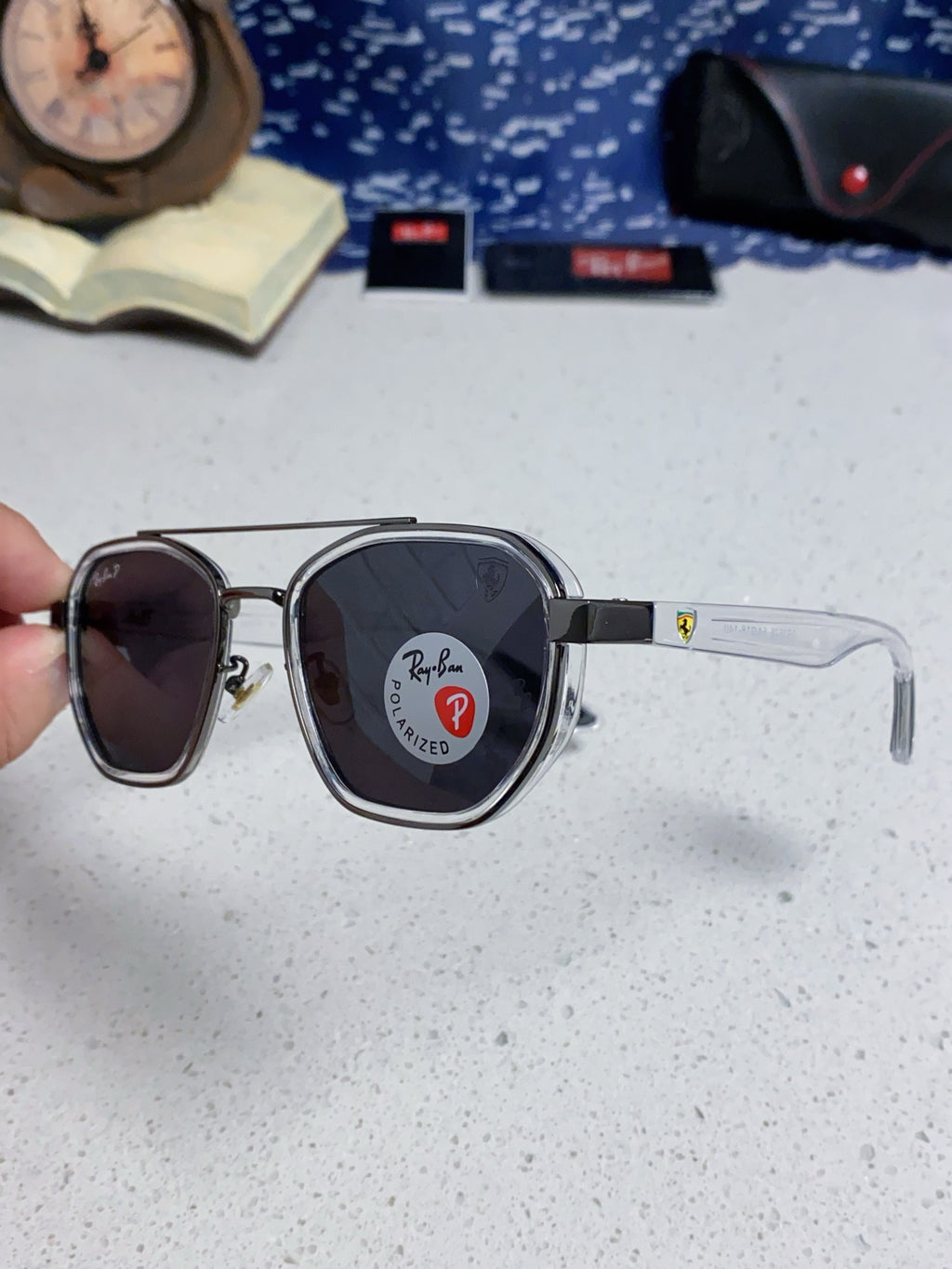 Ray-Ban Polarized Fashion Silver Lens Sunglasses for Men & Women - 998567 - detail image 6