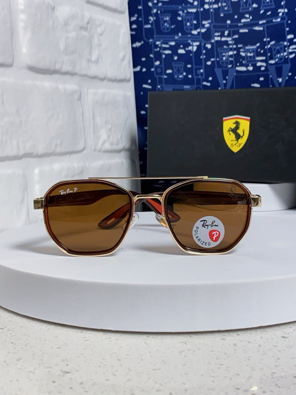 Ray-Ban Polarized Fashion Brown Lens Sunglasses for Men & Women - 488331 - detail image 2