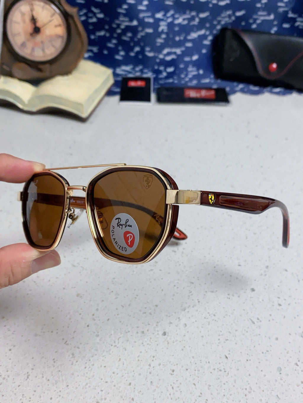Ray-Ban Polarized Fashion Brown Lens Sunglasses for Men & Women - 488331 - detail image 6