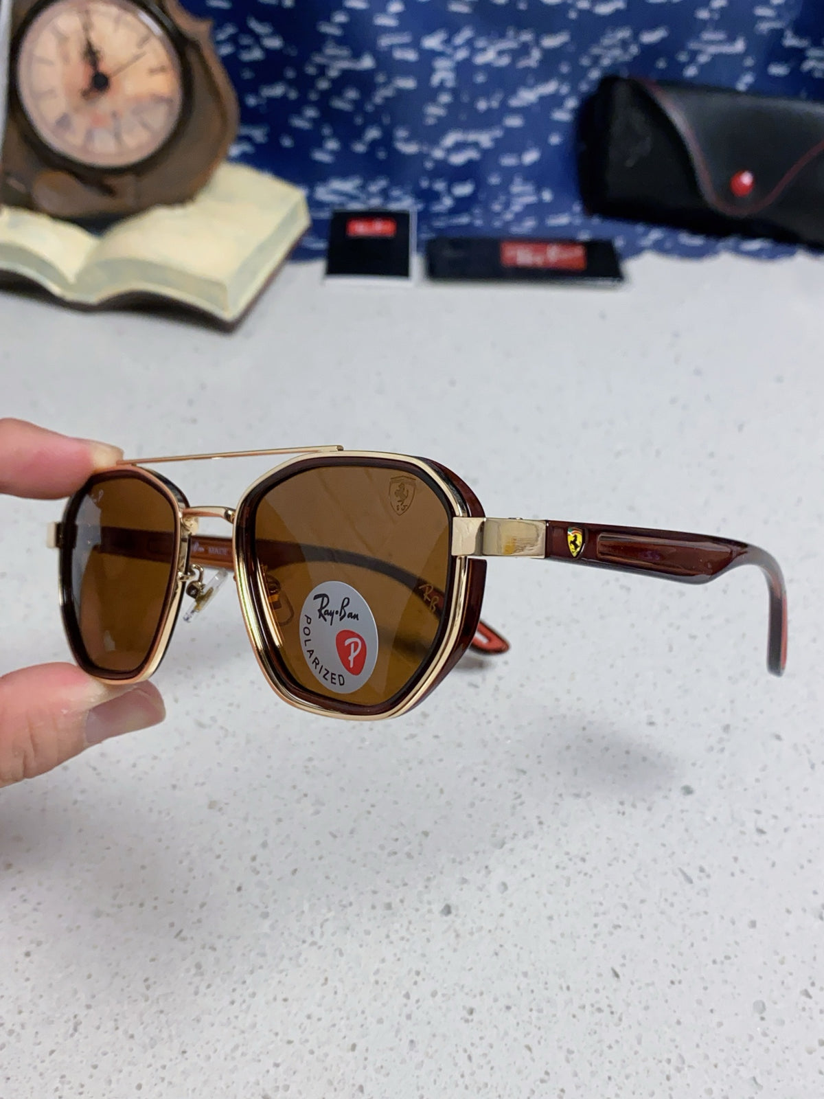 Ray-Ban Polarized Fashion Brown Lens Sunglasses for Men & Women - 488331 - detail image 6