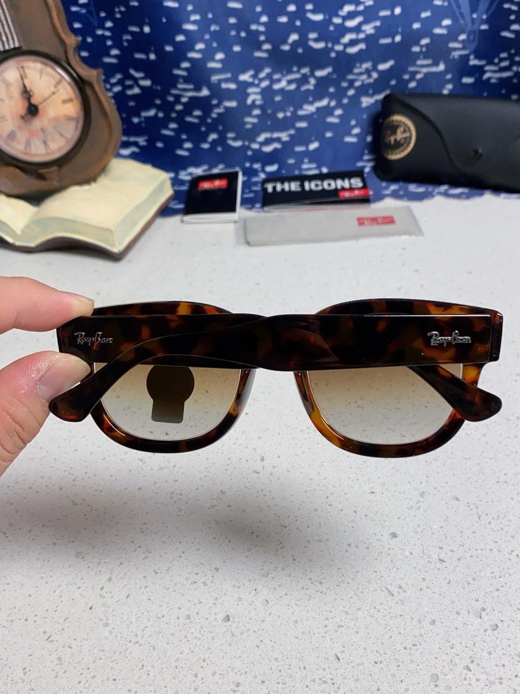 Ray-Ban RB0298 Oversized Brown Lens Sunglasses for Men - 433087 - detail image 5