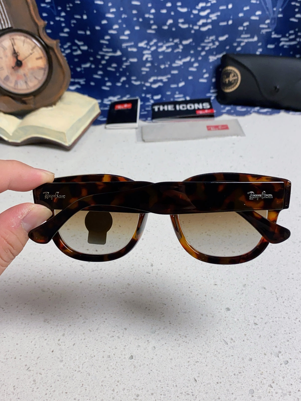 Ray-Ban RB0298 Oversized Brown Lens Sunglasses for Men - 433087 - detail image 5